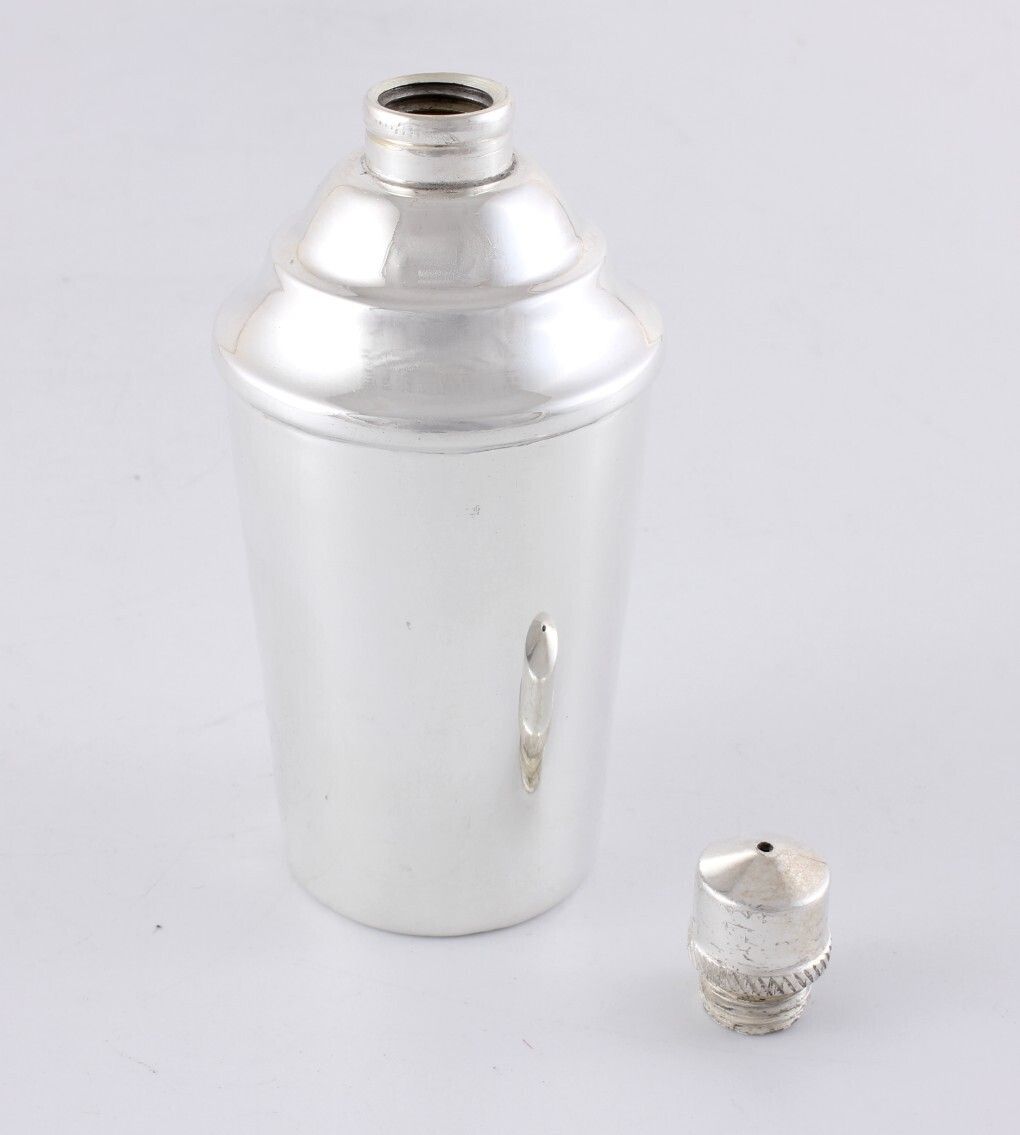 Mini Cocktail Shaker Tabasco, Worcester Sauce, Bitters Bottle. C1930. photo Home Decor