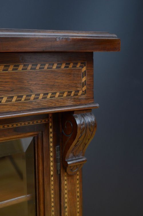 photo furniture Edwardian Rosewood And Mahogany Cabinet