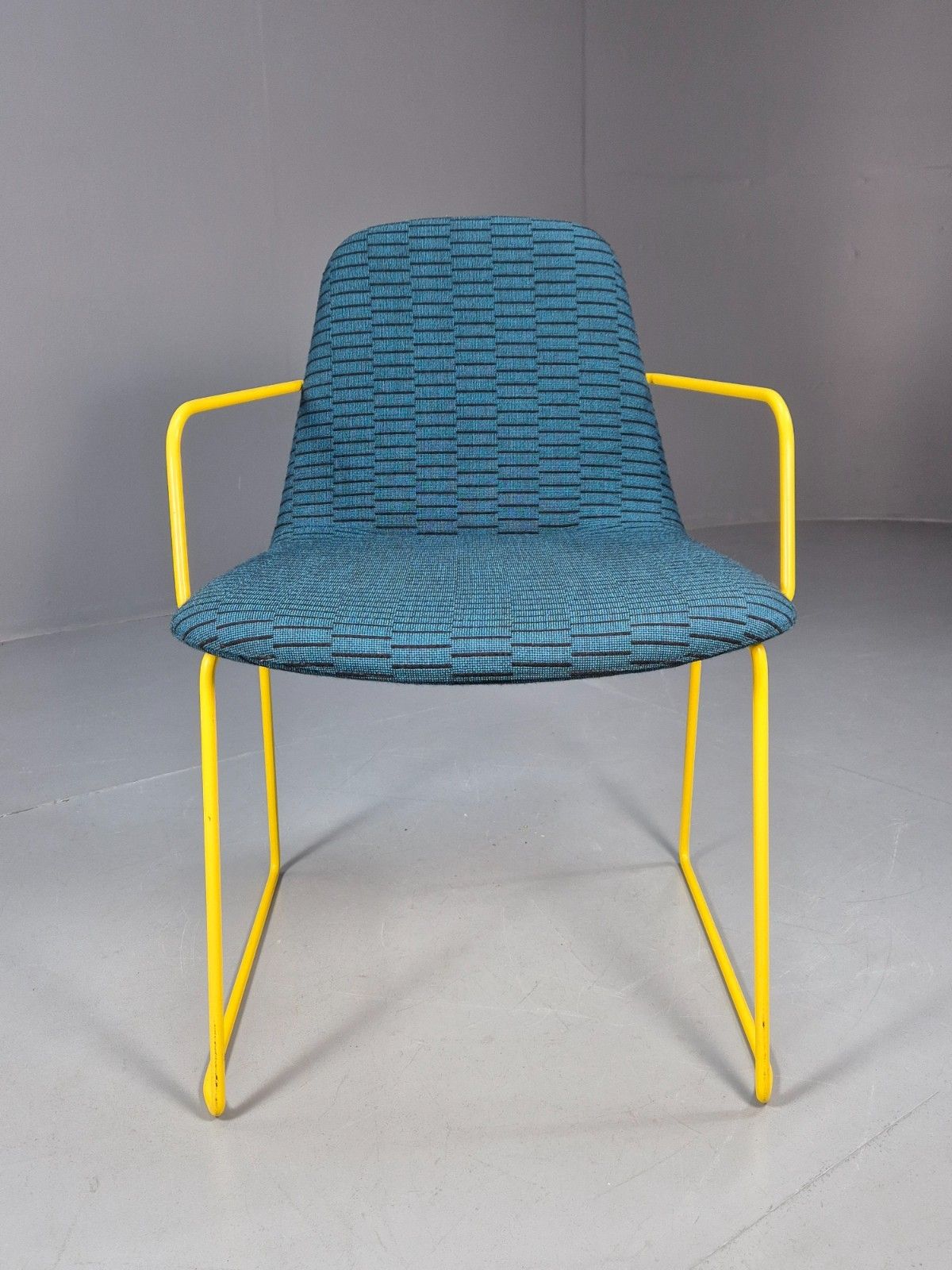 Modern Yellow Metal Framed Chair By Hitch Mylius Cebl Collection Eb10305 Mnor photo for sale