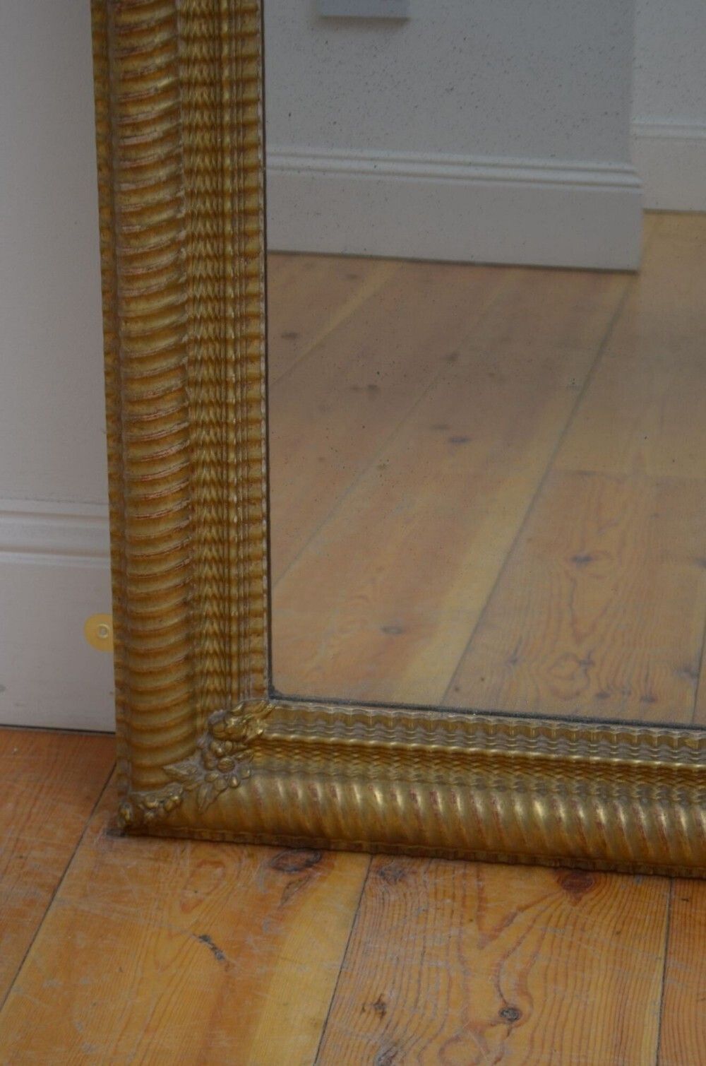 Antique 19th Century French Gilded Mirror H100cm photo Home Decor