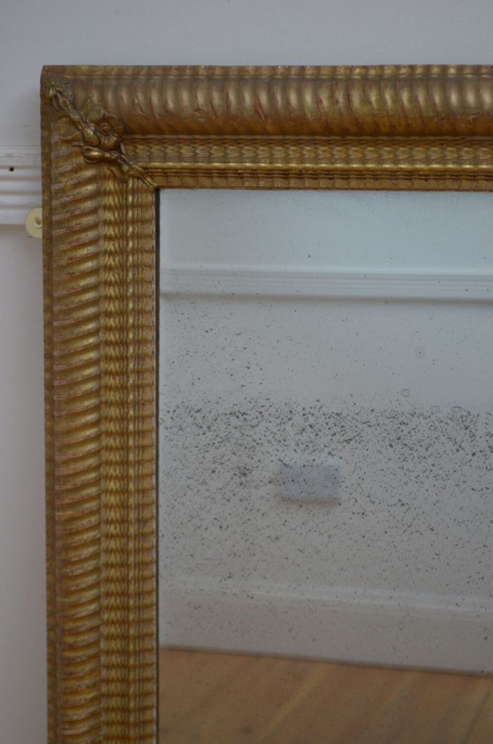 Antique 19th Century French Gilded Mirror H100cm photo 1744.0