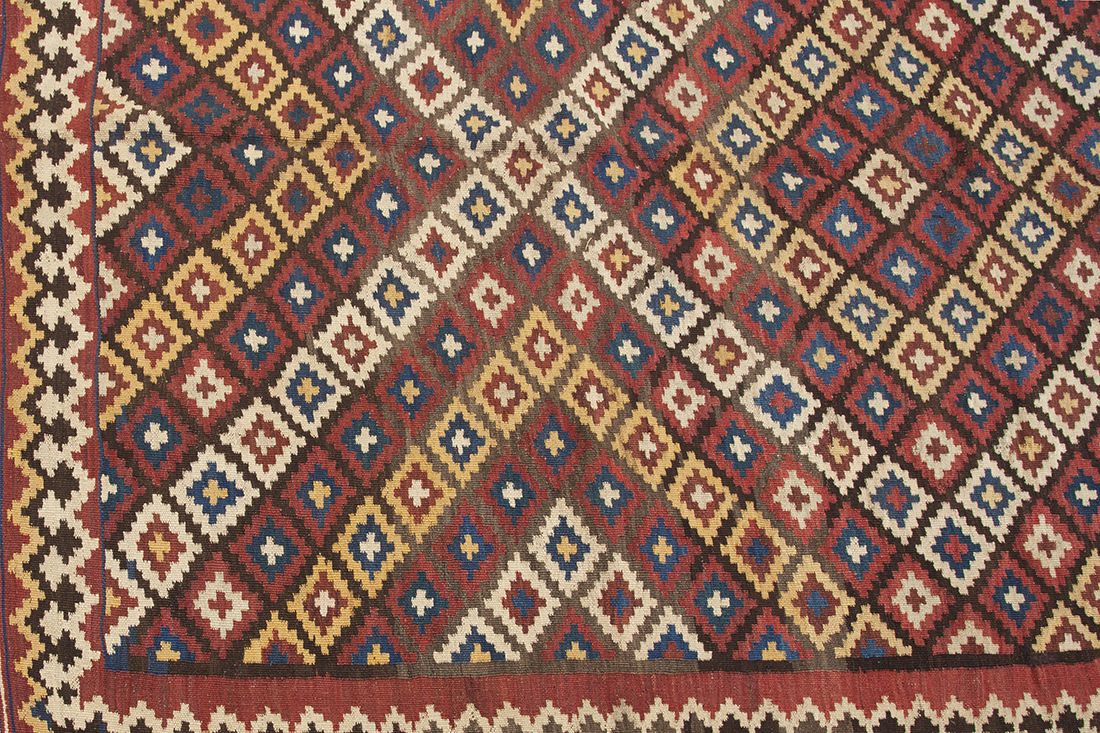 Antique Bakhtiar Kilim Rug 264x169cm photo for sale