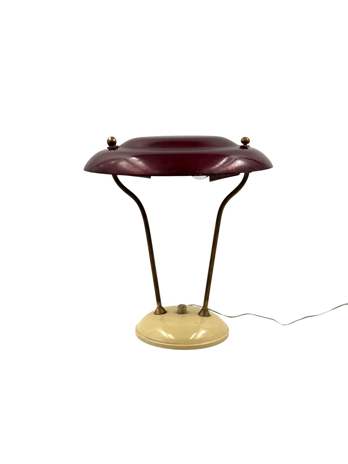 Mid Century Brass Desk Lamp, France Ca. 1950 photo for sale
