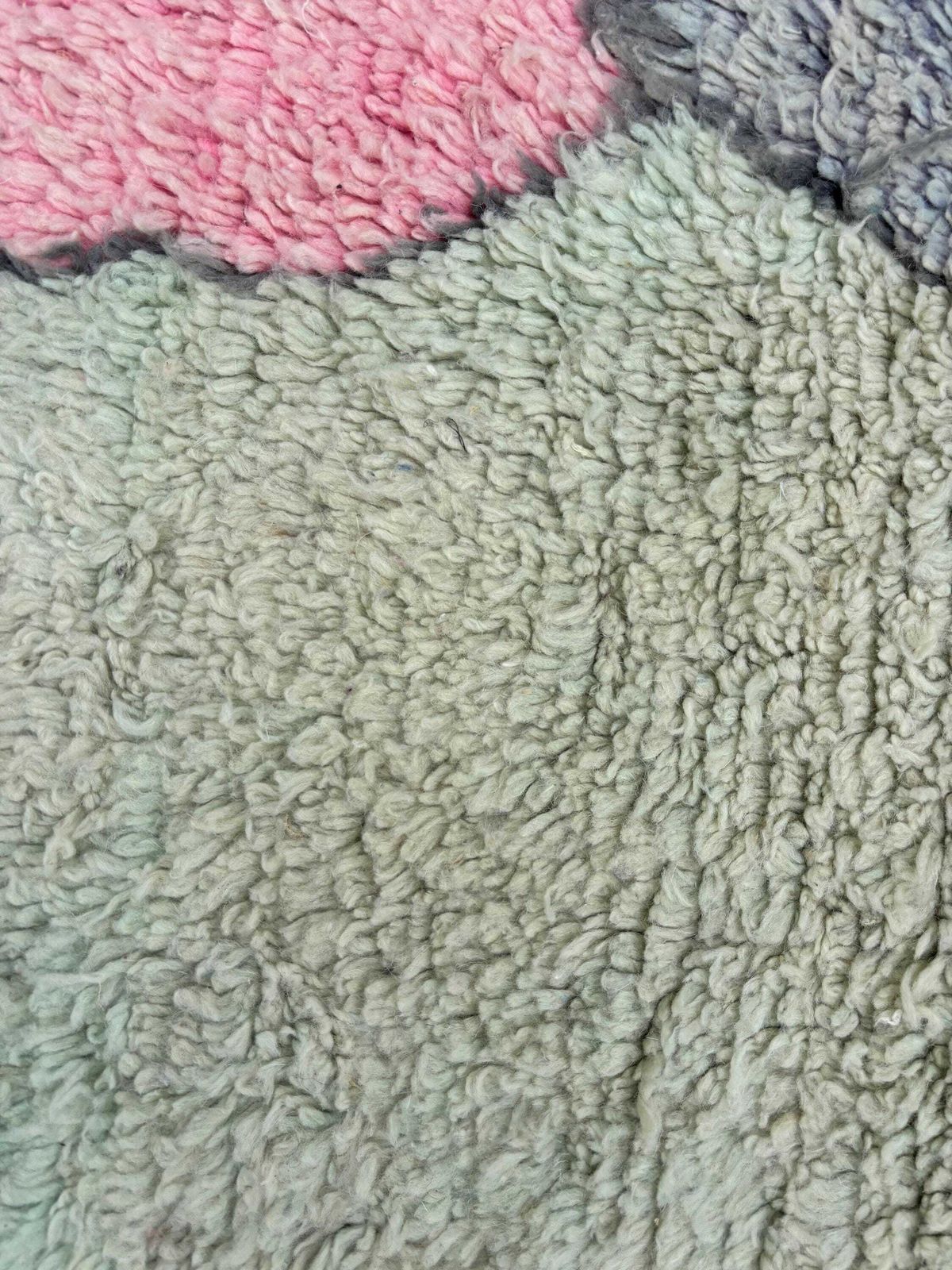 Authentic Moroccan Boujad Pink Berber Wool Rug 170x260 Cm   Handwoven Geometric Boho Area Carpet   Tribal Wool Rug photo 1088.0