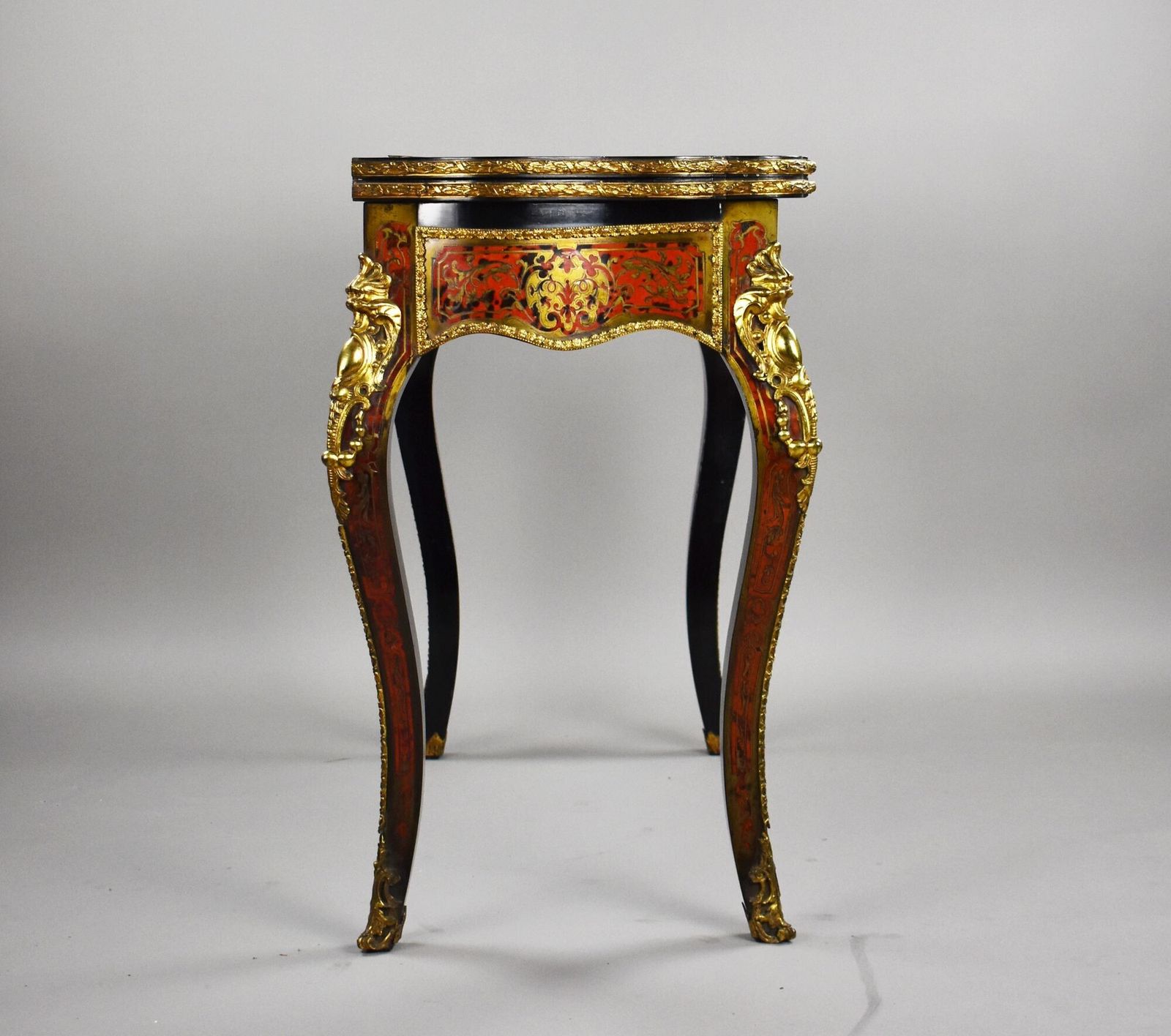 Louis XV Style Boulle Marquetry Card Table By Edwards & Roberts photo 2950.0