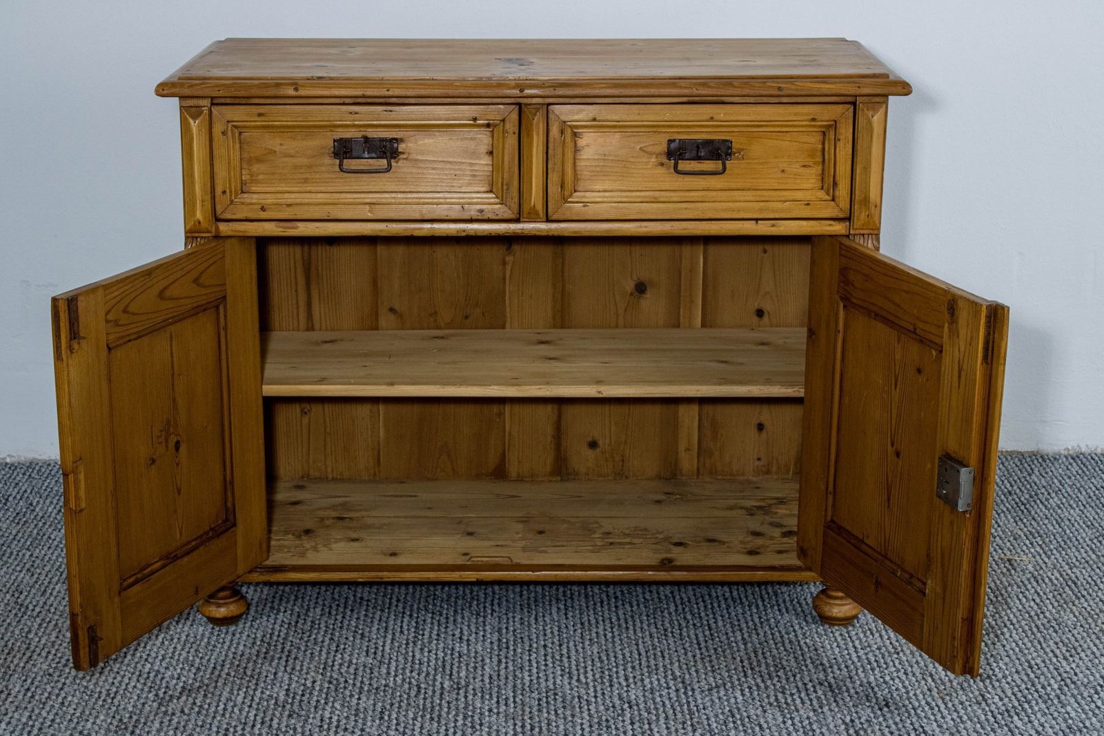 Pine Dresser Base With Waxed Finish, 1899 photo for sale