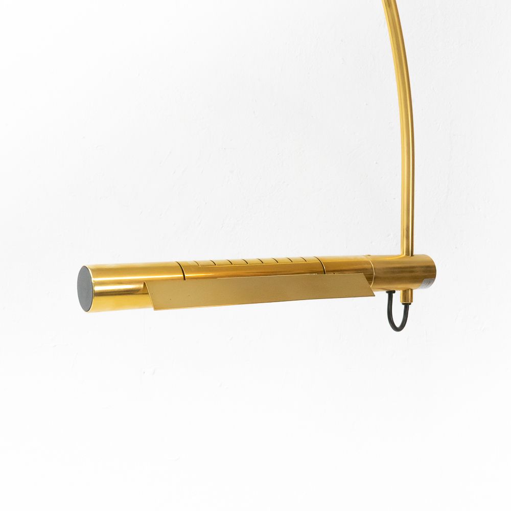 Brass Halo Mobile Floor Lamp, Baltensweiler, 1980s photo furniture