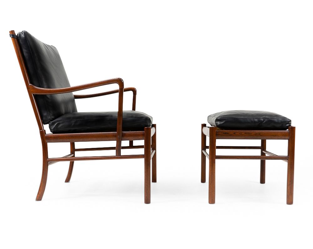 Set Of Mid Century Colonial Lounge Set By Ole Wanscher For Poul Jeppesens Møbelfabrik photo 9700.0