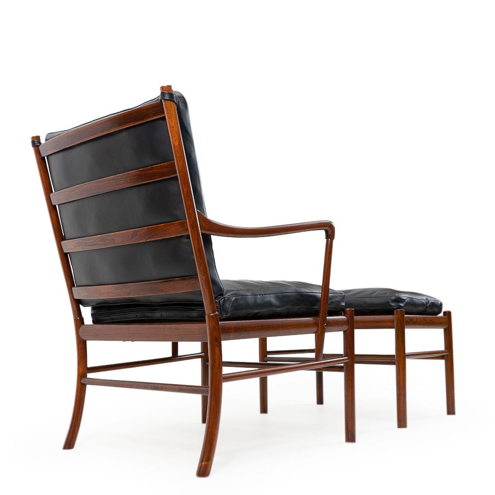 photo for sale Set Of Mid Century Colonial Lounge Set By Ole Wanscher For Poul Jeppesens Møbelfabrik