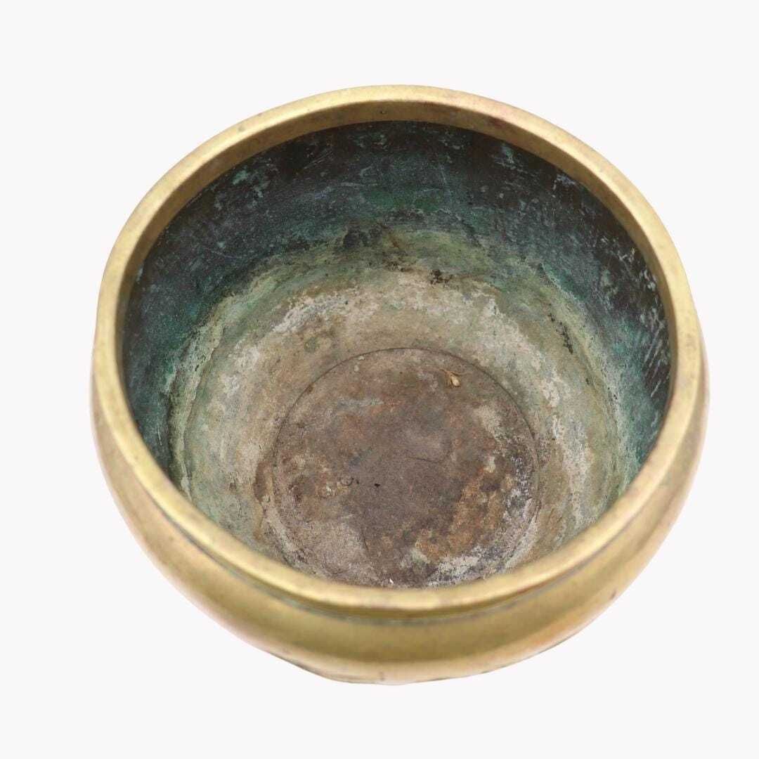 Antique Japanese Bronze Jardiniere With Birds On Branch Decoration 5.2'' Tall photo buy