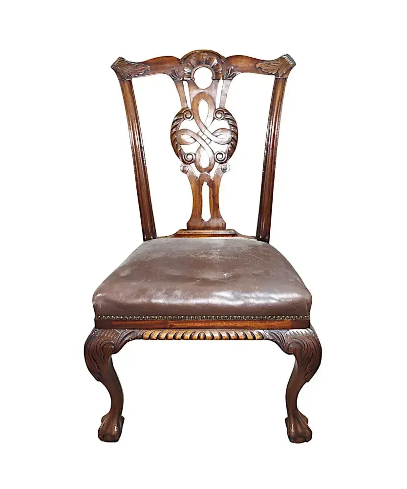 A Very Rare 19th Century Irish Harlequin Set Of Twenty Four Dining Chairs Attributed To 'Butlers' Of Dublin photo vintage