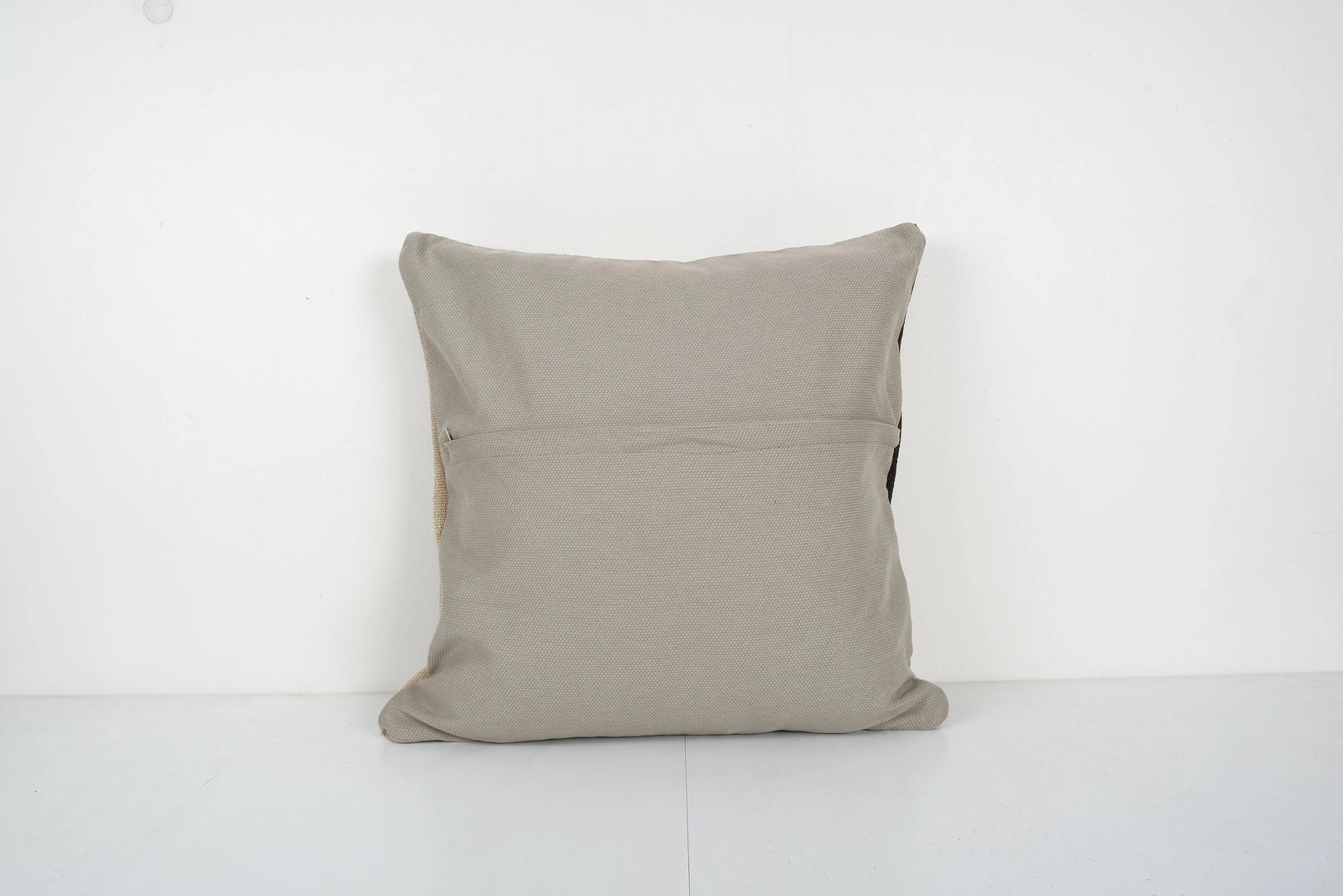 Handmade Wool Red Organic Kilim Pillow, Boho Pillow, Tribal Couch Pillow, Handmade Turkish Square Cushion photo for sale