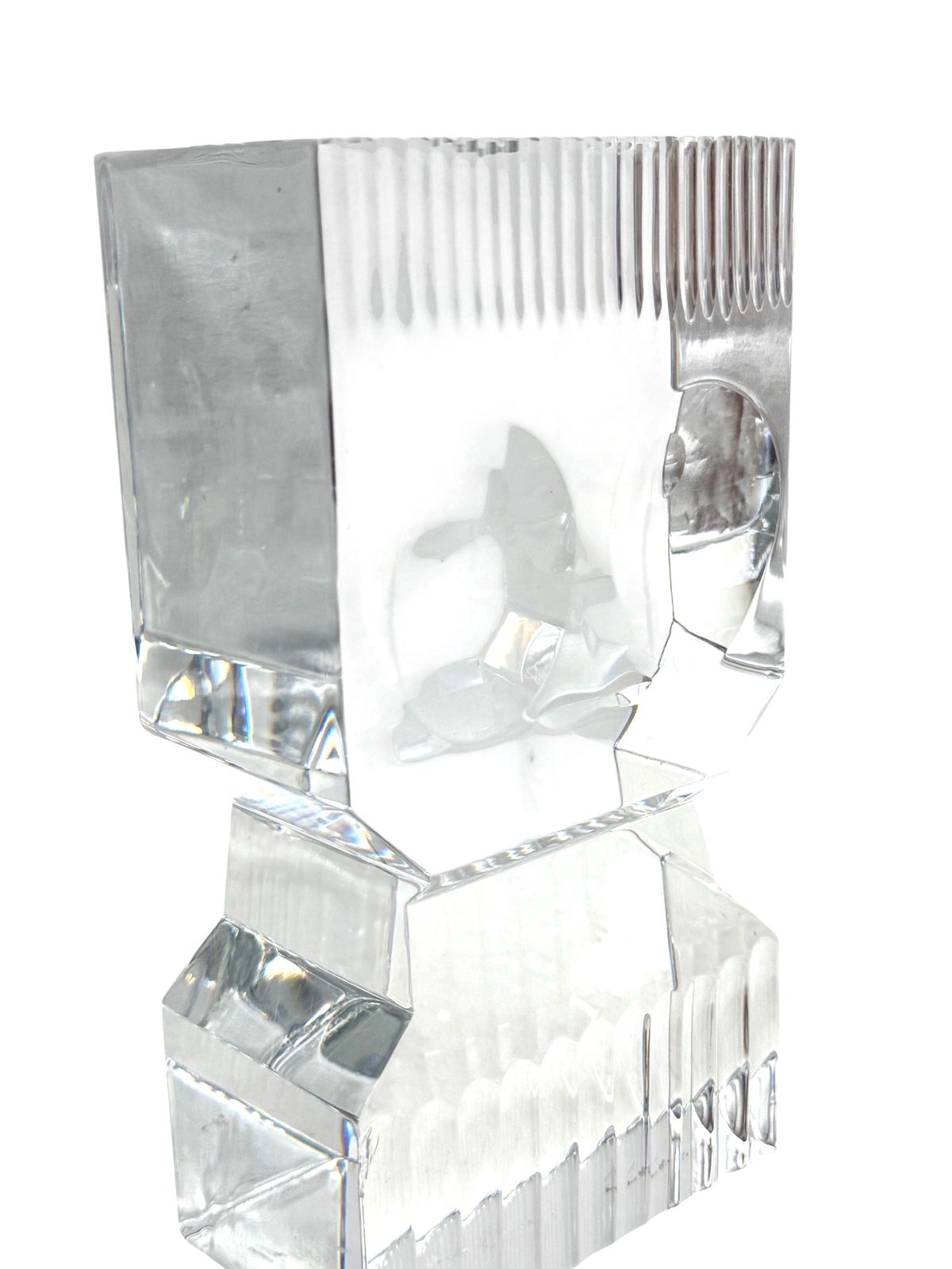 photo for sale Sven Palmqvist, Modern Glass Sculpture, Orrefors Sweden 1971