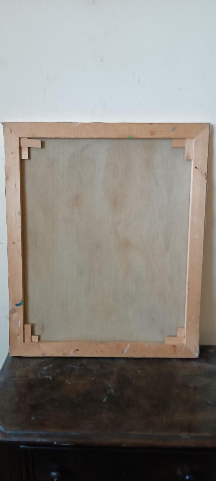 Abstract Painting Oil On Canvas Simone Ciani 90s Material photo vintage