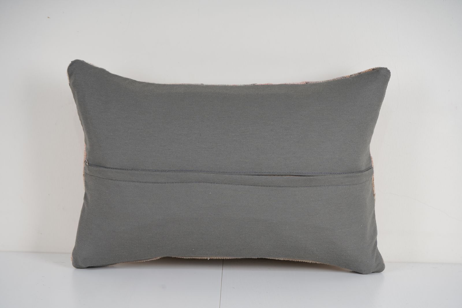 Decorative Anatolian Carpet Pillow Cover, Tribal Wool Cushion, Vintage Turkish Pillow photo for sale