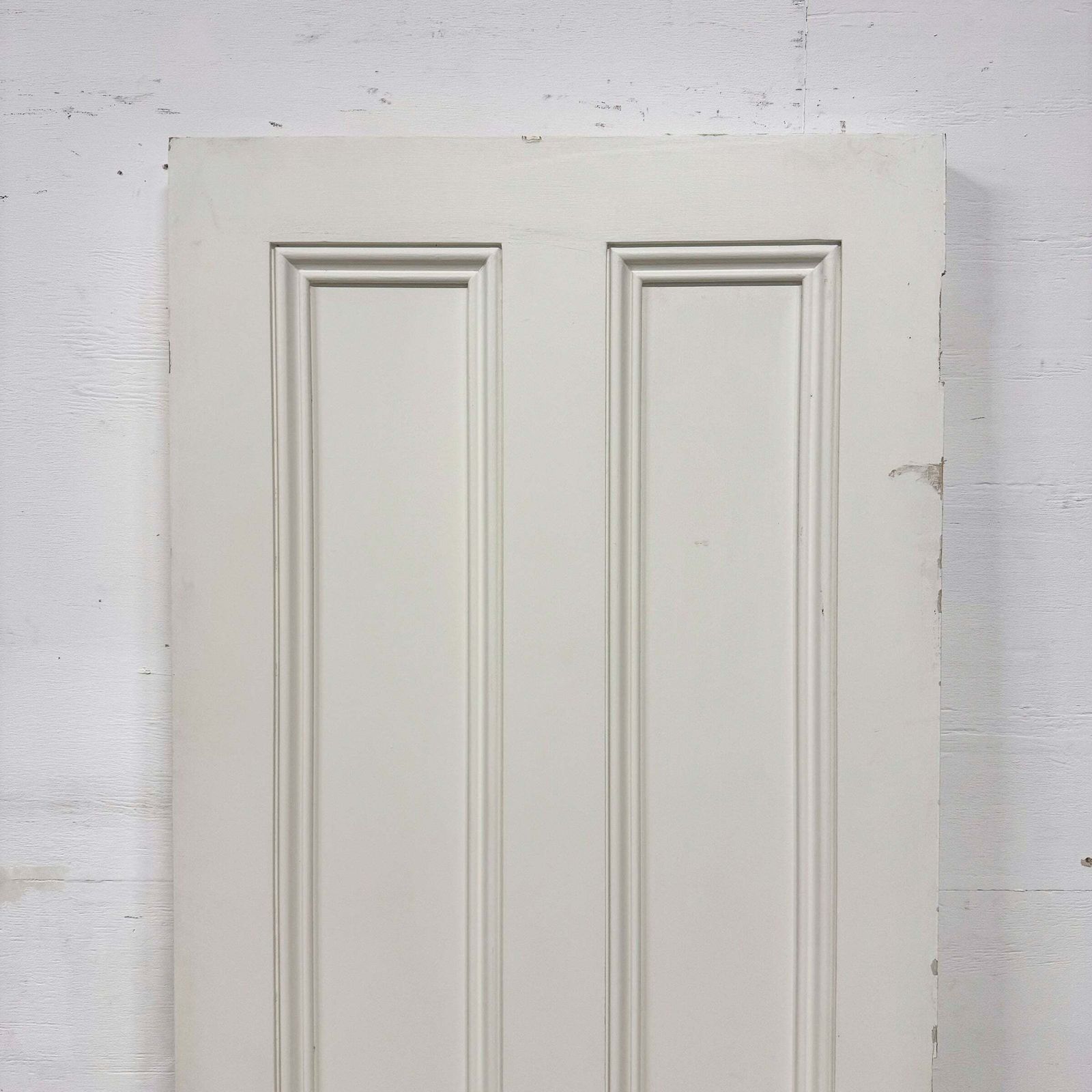 Reclaimed White Tulip Wood 4 Panel Door   198.5cm X 74.5cm photo Home Fixtures