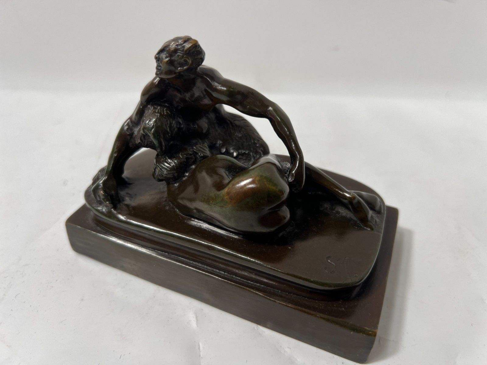 Erotic Bronze With Brown Patina "S.M" 19th Century photo buy