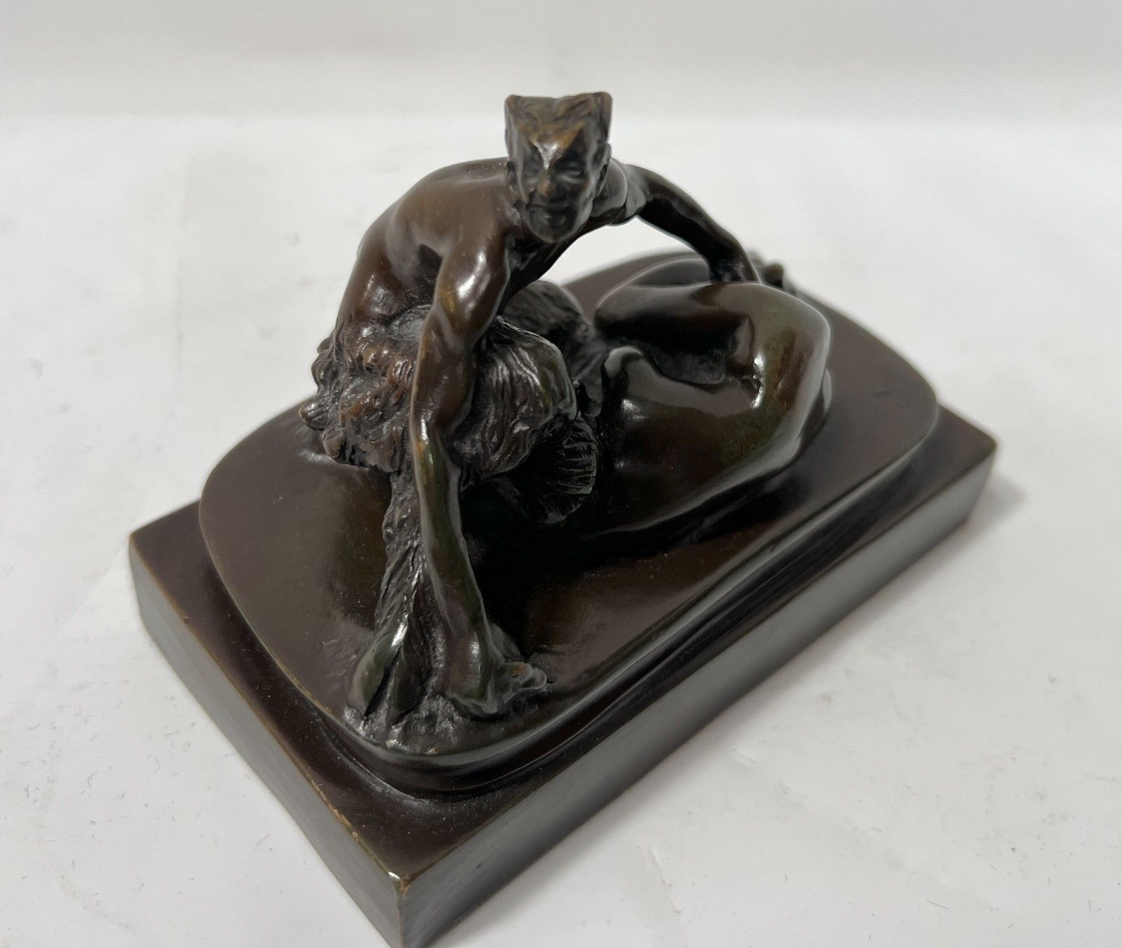 photo for sale Erotic Bronze With Brown Patina "S.M" 19th Century