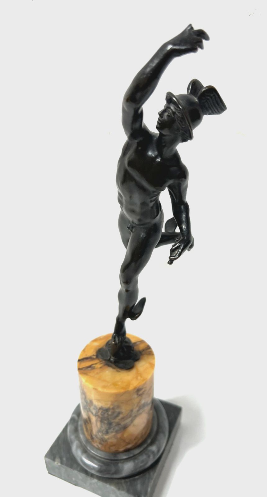 "Mercury" Bronze Group With Brown Patina By John Of Bologna. 19th Century photo furniture
