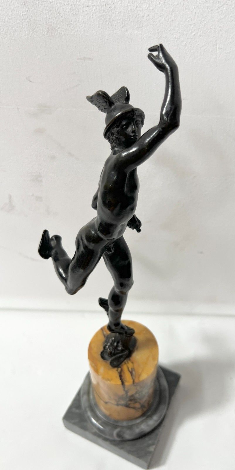 "Mercury" Bronze Group With Brown Patina By John Of Bologna. 19th Century photo 784.13