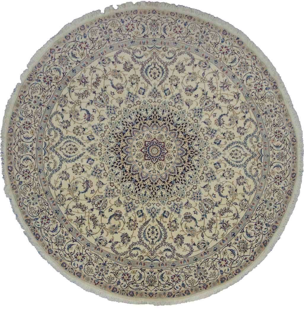 Vintage Round Nain Rug 246x246cm