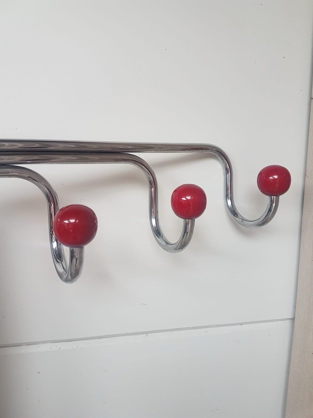 Vtg Mid Century Hallway Entranceway Coat Rack Mirror Bauhaus Danish R930 photo buy