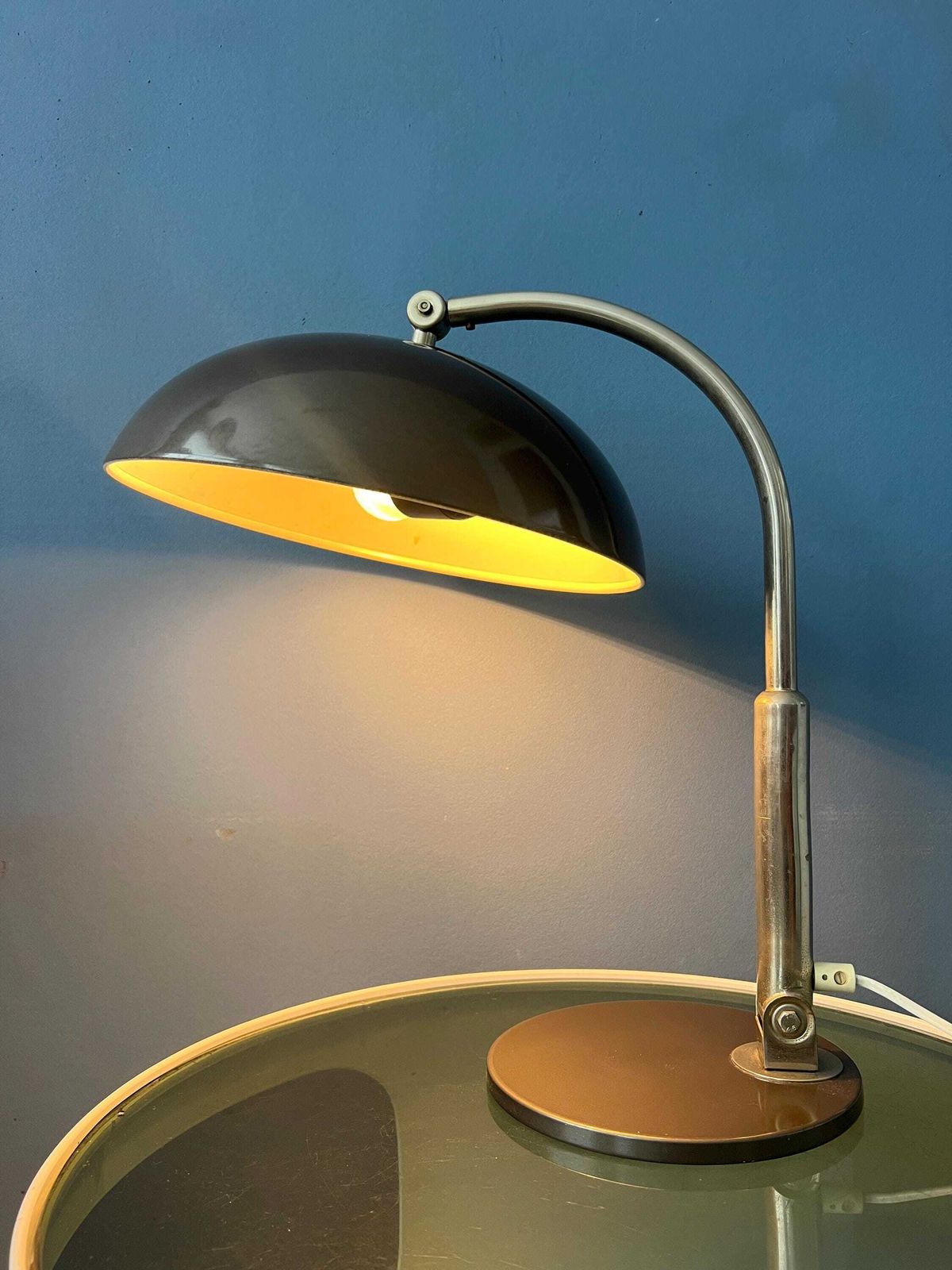 Vintage Black Hala Busquet 144 Desk Lamp By Herman Busquet photo for sale
