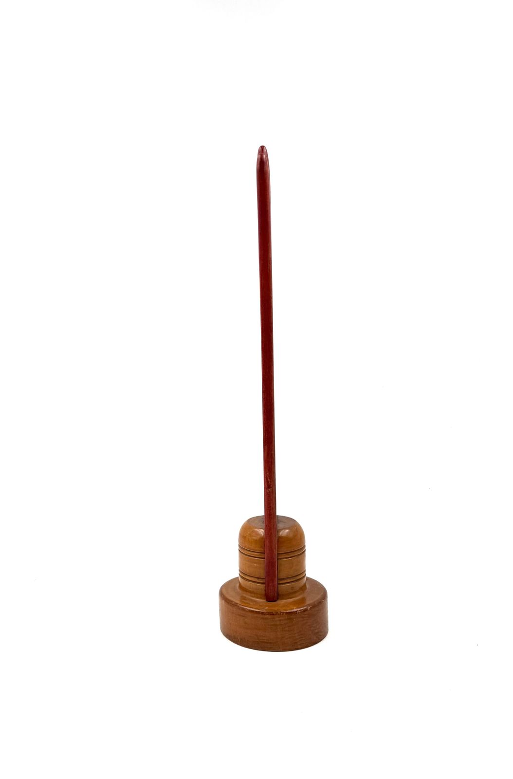 photo furniture Red Wood Hand Jewelry Display, France 1960s