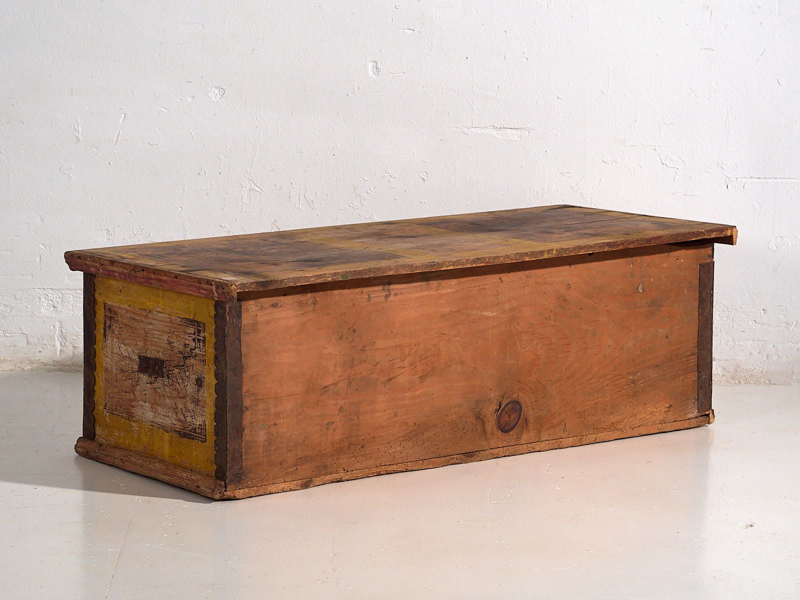 photo for sale Antique Trunk With Metal Structure (C.1920) #2