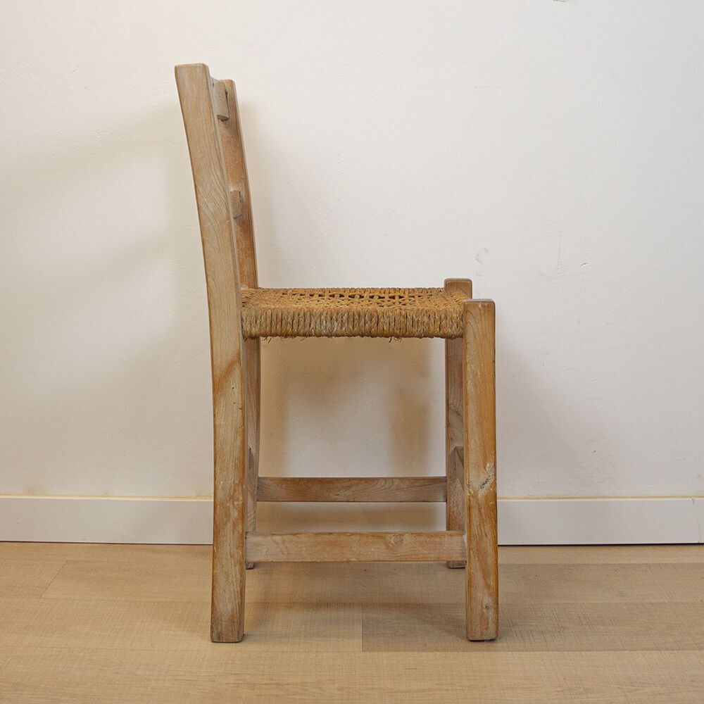 Woven Seat Ibiza Style Chair, Spain, 1970s photo 120.0