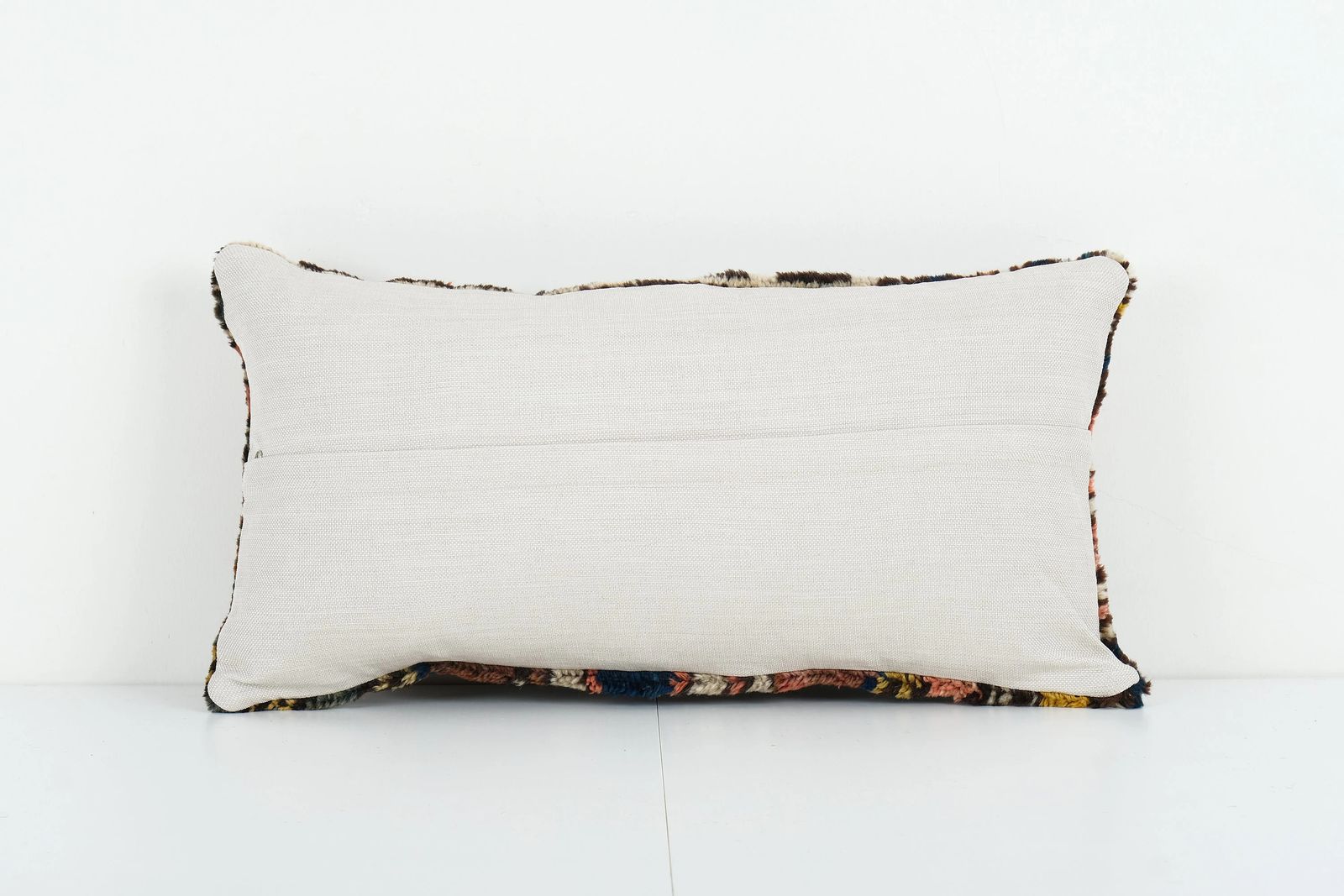 Muted Carpet Rug Pillow, Vintage Brick Red Pastel Ethnic Turkish Yastik Rug Pillow   Oushak Throw Pillow Cover photo Textiles