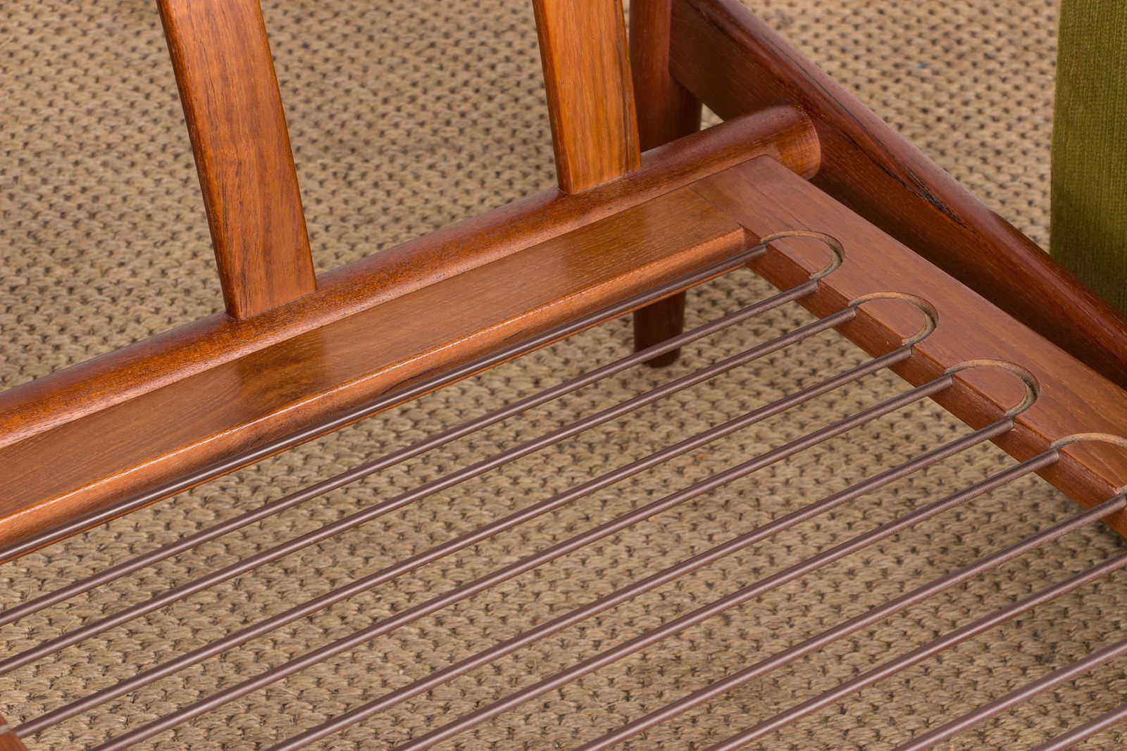 photo vintage Danish Teak And Fabric Armchair By Børge Jensen & Sønner For Bernstorffsminde Møbelfabrik A/S 1960.