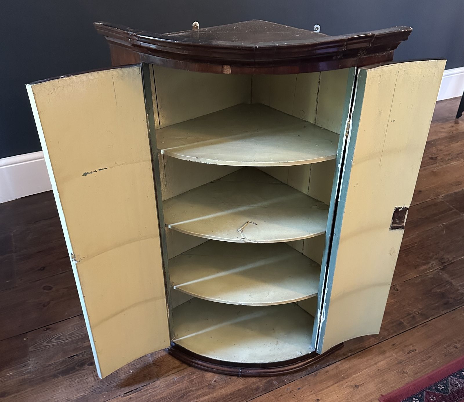 Mahogany Period Tall Georgian Corner Cabinet photo Furniture