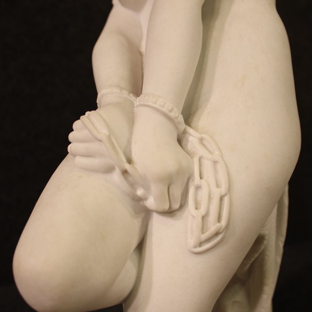 20th Century Marble Sculpture, The Emancipation Of Slavery photo vinterior