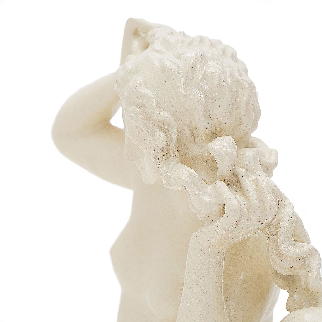 photo for sale “Venus Of Rhodes” Sculpture In White Enamel Ceramic By Icaro Rodi, 1930s