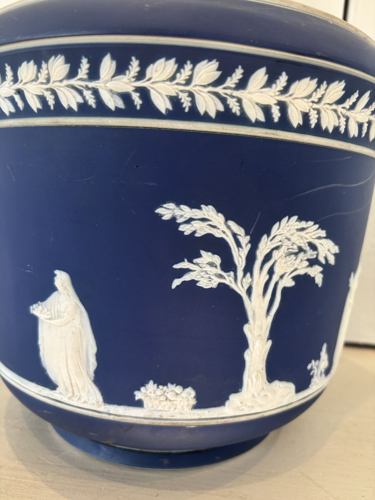 Adams Jasperware Jardeniere With Ancient Greek Design C1920 photo for sale