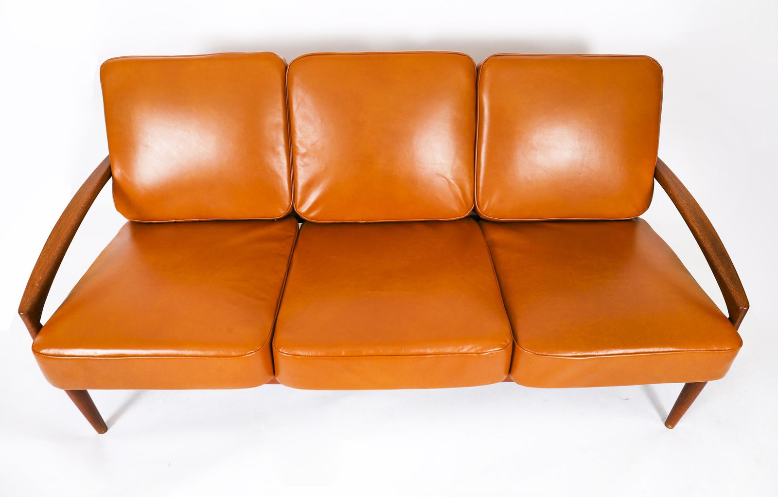 Kai Kristiansen "Paper Knife" Teak Tree Sofa For Magnus Olesen Mid Century photo Furniture
