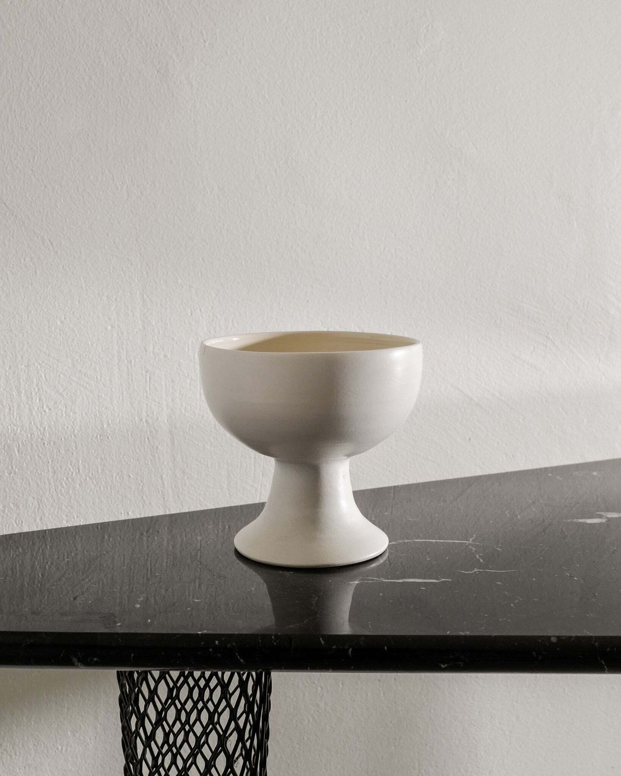 A Rare French Mid Century Ceramic Vase In White Attributed To Georges Jouve Produced In France, 1950s photo furniture
