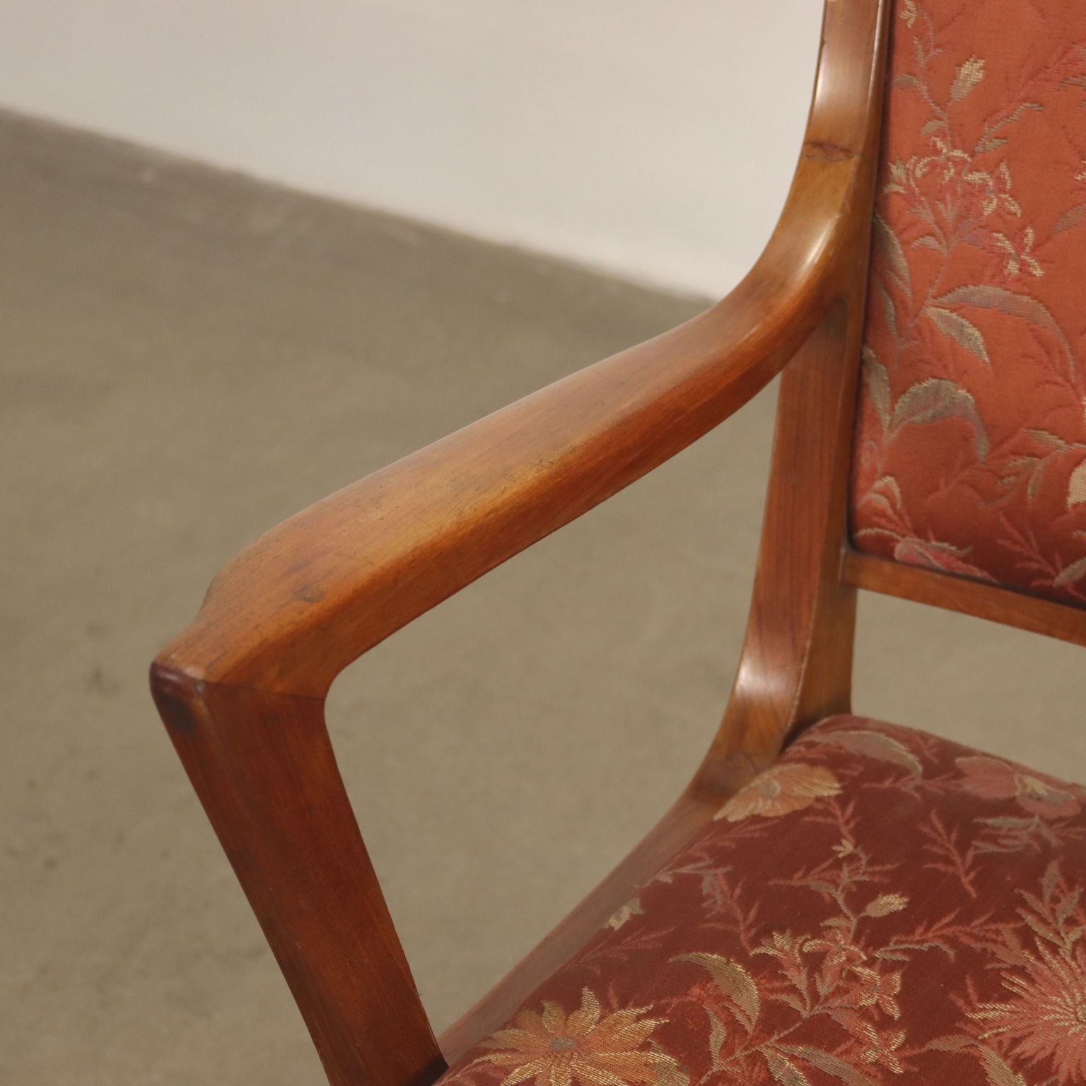Armchair Mahogany Italy 1950s photo Furniture