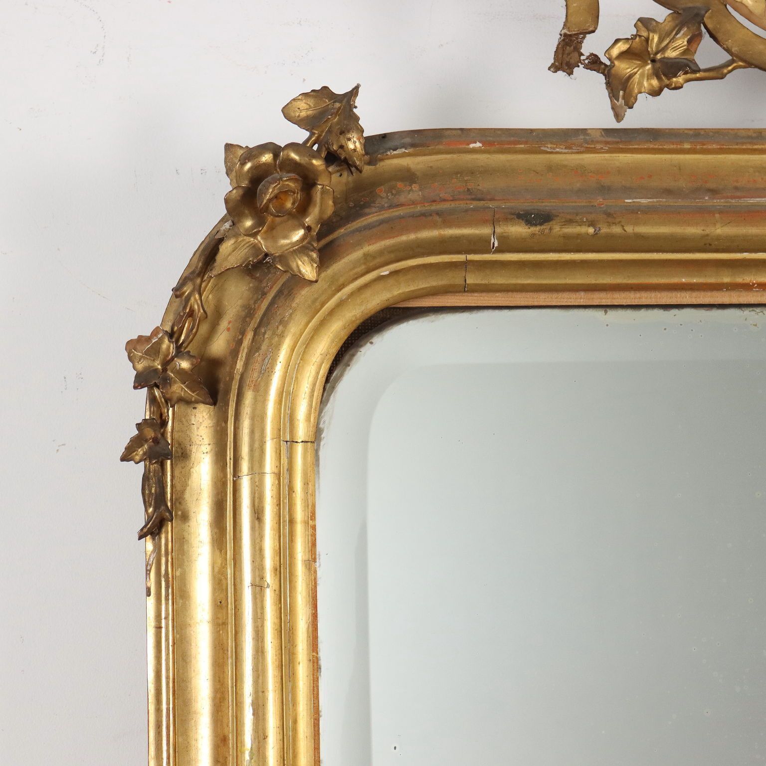 Antique Mirror Gilded Wood Lombardy XIX Century photo Home Decor