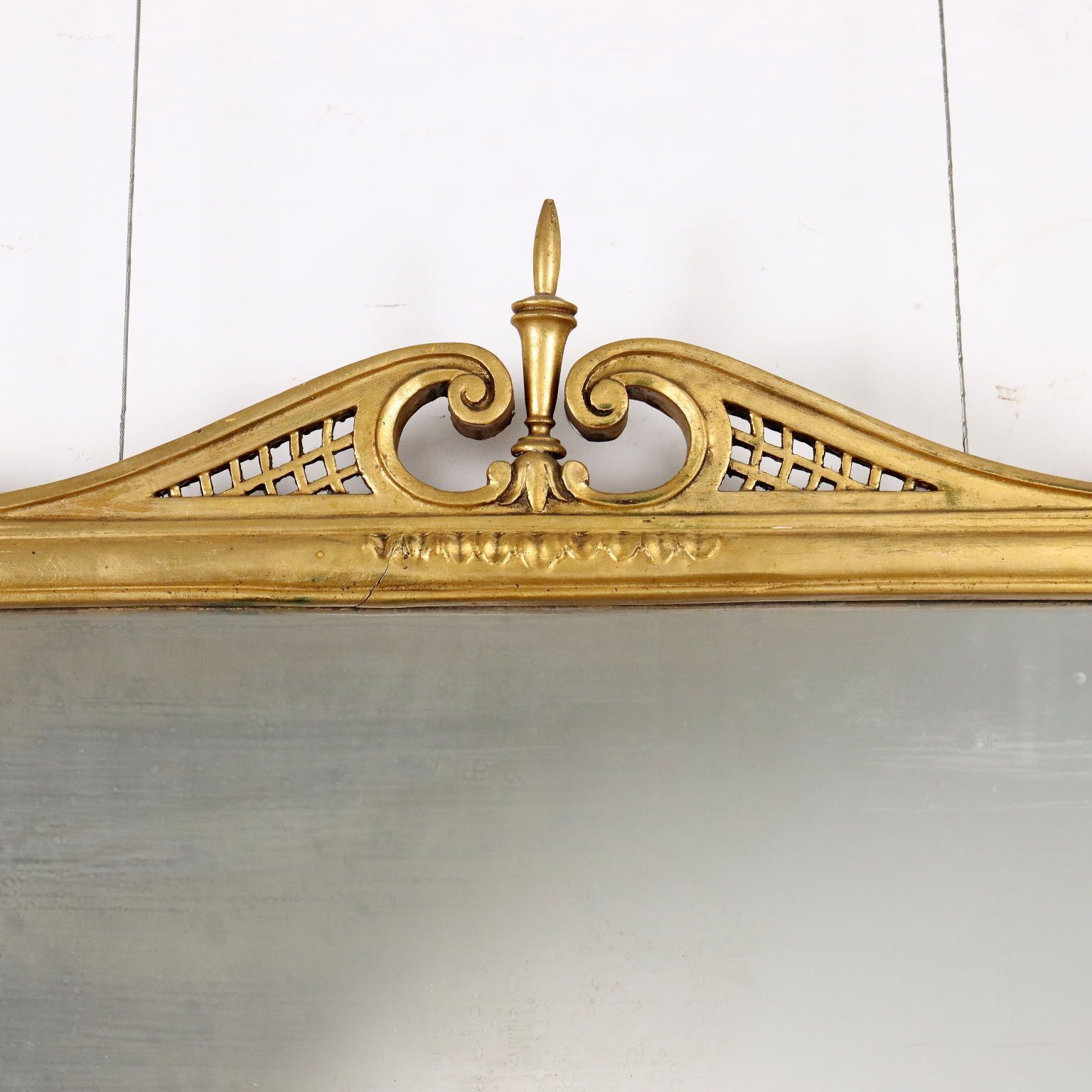 Mirror Neoclassical Style Gilded Wood Italy XX Century photo Home Decor