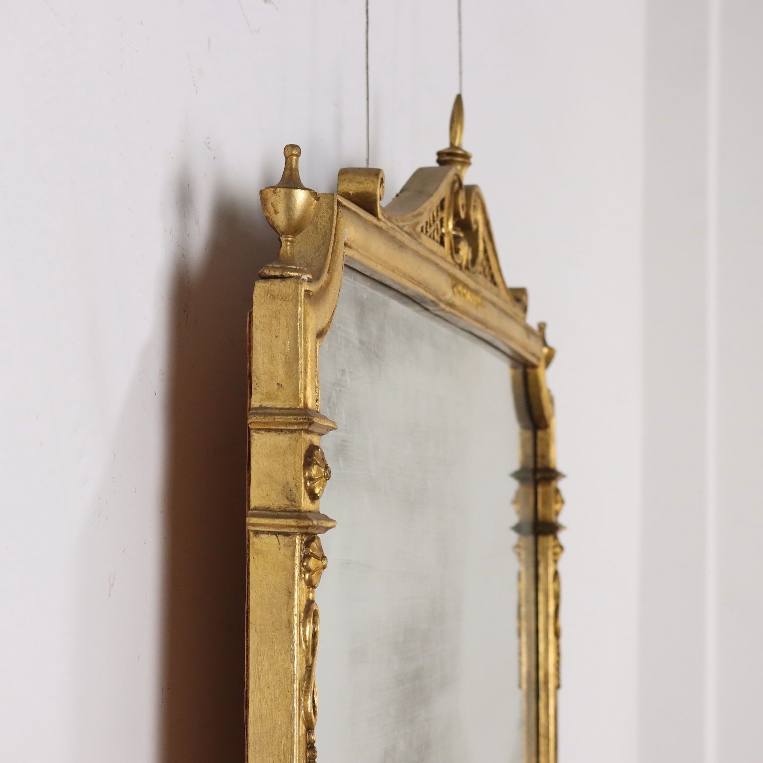 photo furniture Mirror Neoclassical Style Gilded Wood Italy XX Century