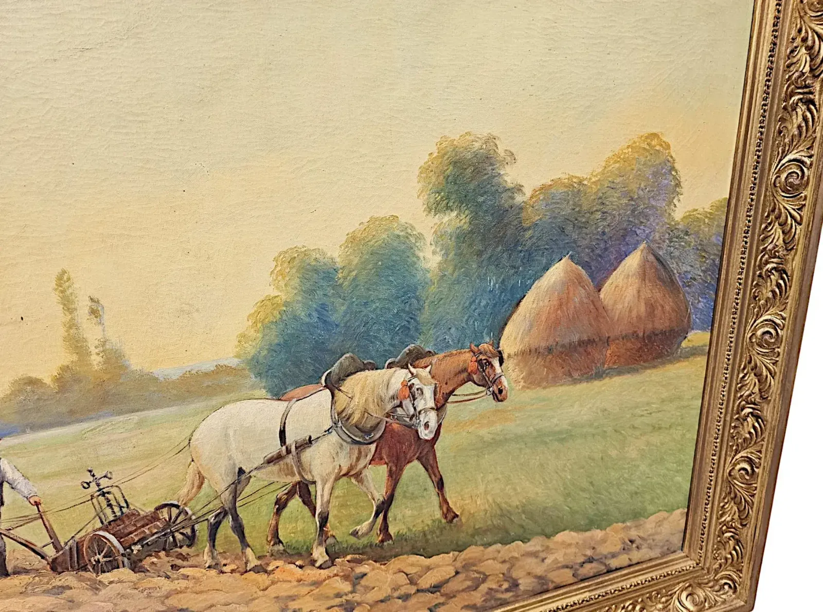 A Very Fine Large Early 20th Century Oil On Canvas Painting photo for sale