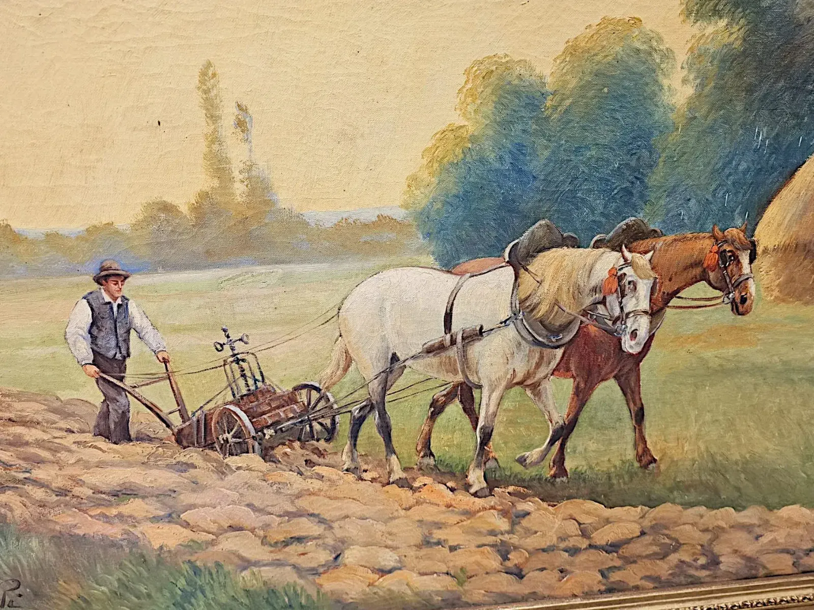 A Very Fine Large Early 20th Century Oil On Canvas Painting photo 6033.6967