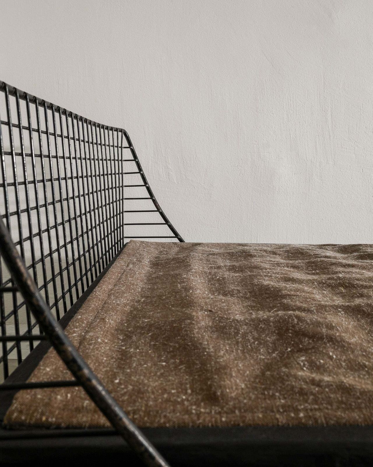 Swedish Mid Century Black Wooden Daybed With Metal Endings By Bengt Ruda For Nordiska Kompaniet, 1950s photo Furniture