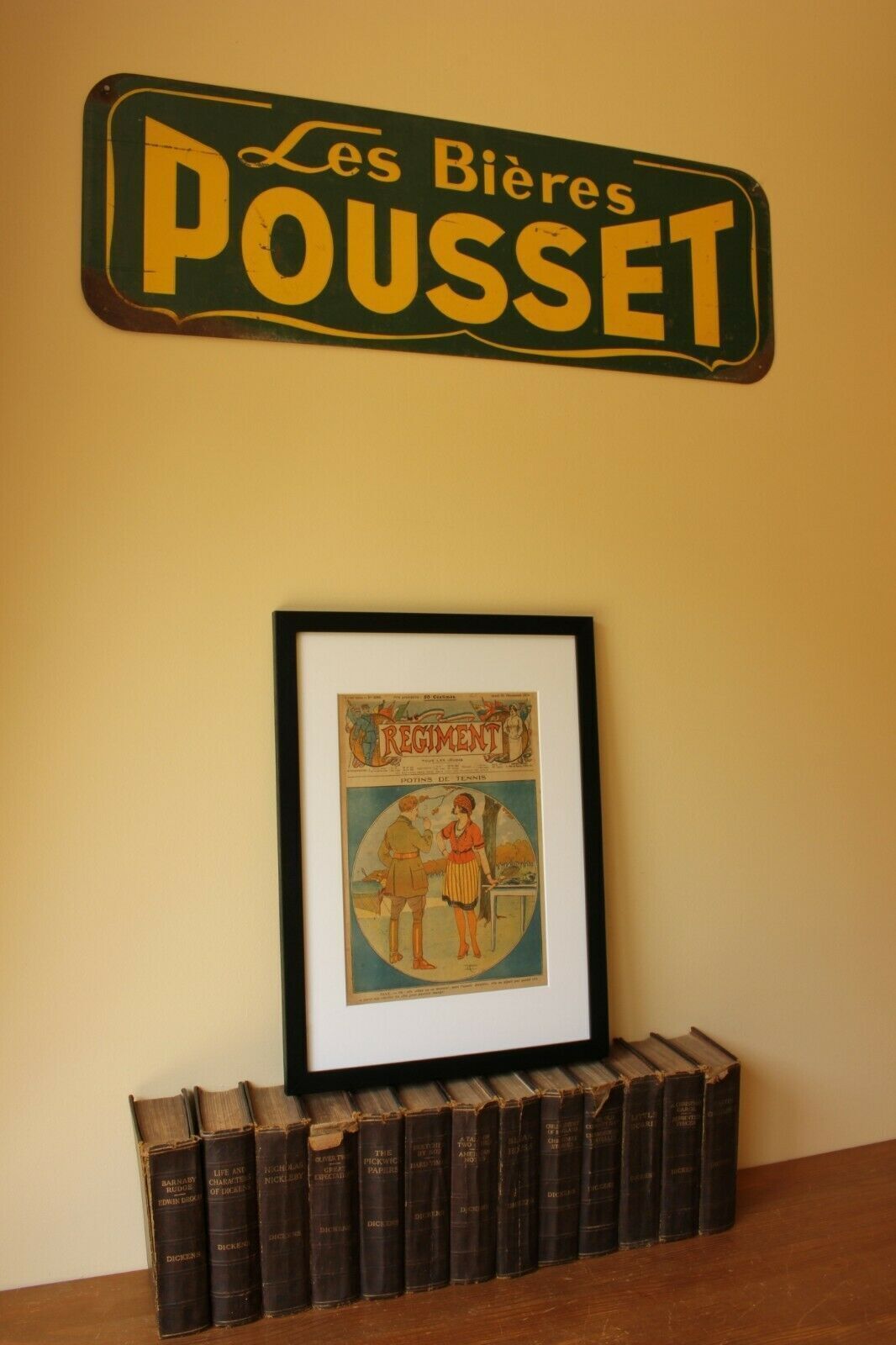 Le Regiment Ww1 French Magazine Potins De Tennis Framed Print. 1920. photo 120.0