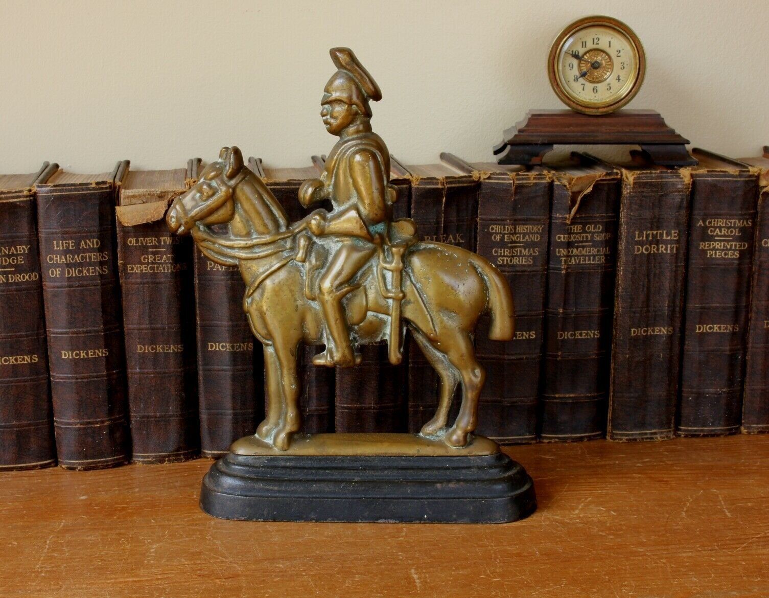 Soldier And Horse Door Stop Porter Brass Doorstop Figure Ornament photo Home Decor