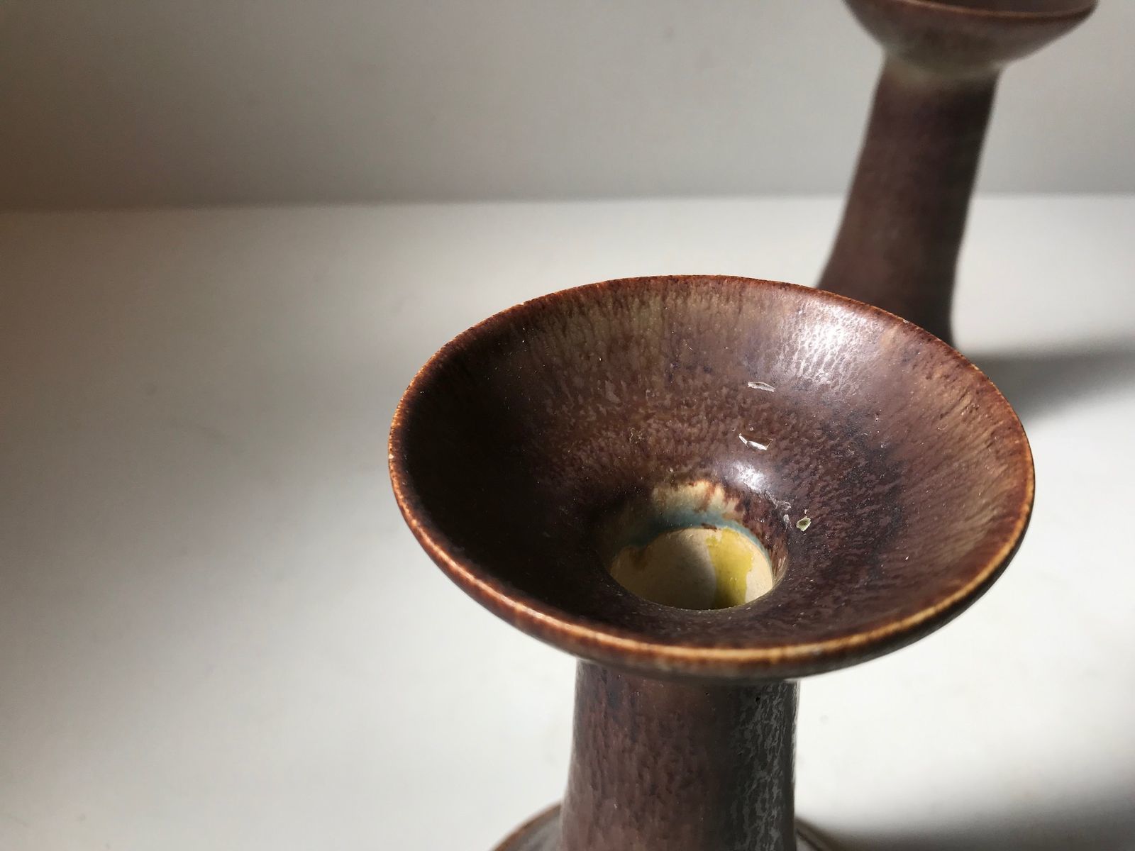 Vintage Danish Stoneware Candleholders From Marco Stentøj, 1970s, Set Of 2 photo Home Decor