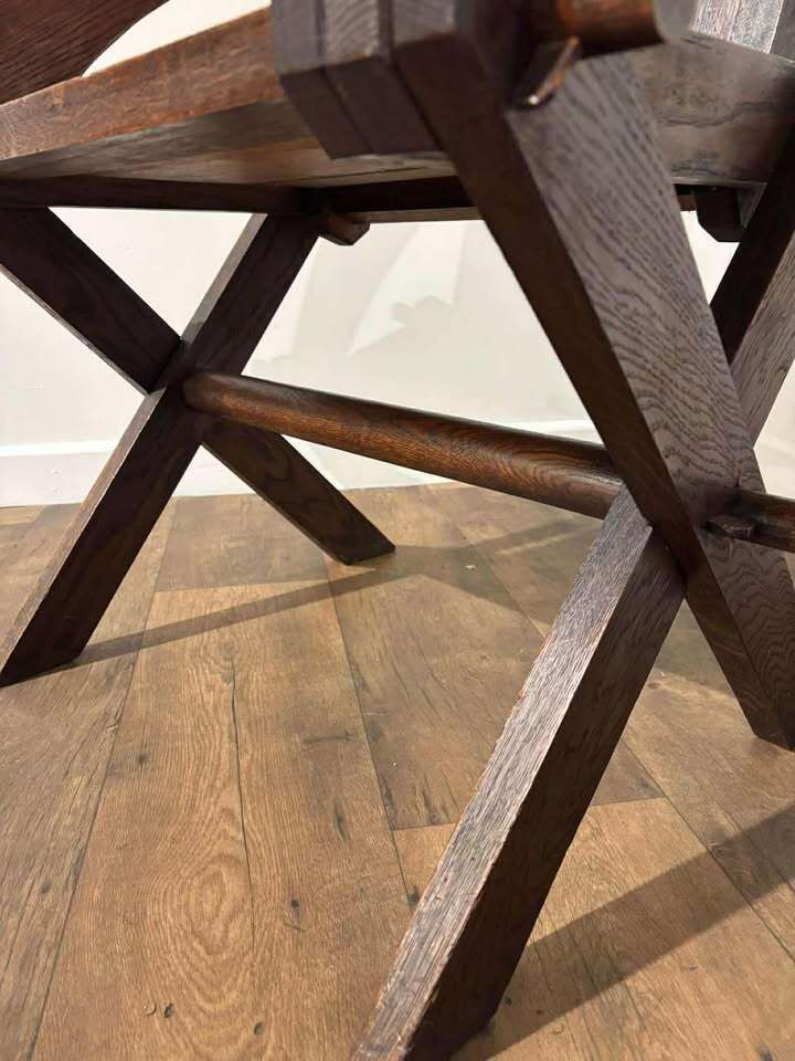 photo vintage Oak Glastonbury / Ecclesiastical Chair