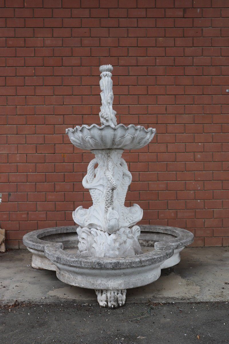 Large Early 20th Century Garden Fountains, Set Of 2 photo 143186.0